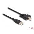 Delock Kabel USB 2.0 Typ-A samec na Typ-B samec se šroubky 1 m