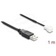 Delock Kabel ventilátoru USB 2.0 ze zástrčky Typ-A na třípinový zástrčkový konektor ventilátoru, 1 m