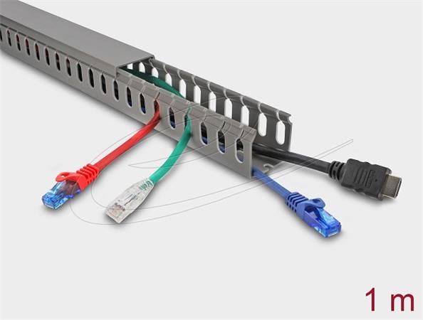 Delock Kabelovod 40 x 40 mm - délka 1 m, šedý