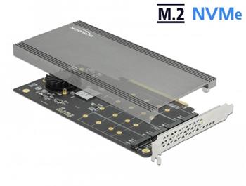 Delock Karta PCI Express x16 na 4 x interní NVMe M.2 Key M