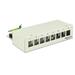Delock Keystone Desktop Patch Panel 8 Port grey