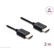 Delock Koaxiální kabel High Speed HDMI 8K 60 Hz 48 Gbps s pleteným opláštěním 2 m