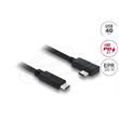Delock Koaxiální kabel USB 40 Gbps pravoúhlý levý / pravý USB PD 3.1 240 W 1 m