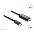 Delock Koaxiální kabel USB Type-C™ na HDMI (DP Alt Mode) 4K 60 Hz s pleteným opláštěním 2 m