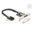 Delock Mini PCIe I/O PCIe full size 2 x SFP Gigabit LAN