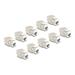Delock Modul Keystone ze zásuvkového konektoru RJ45 na LSA Cat.6A, beznástrojový, bílá, sada 10 kusů