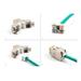Delock Modul Keystone ze zásuvkového konektoru RJ45 na LSA Cat.6A, beznástrojový, žlutá, sada 10 kusů