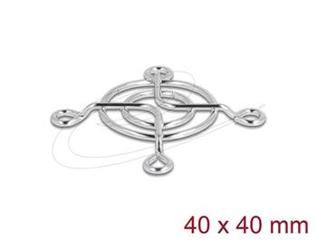 Delock Mřížka ventilátoru, 40 x 40 mm, stříbrná