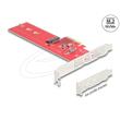 Delock PCI Express 5.0 x4 karta na 1 x interní NVMe M.2 Key M - Low Profile