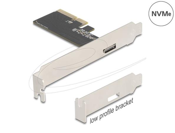 Delock PCI Express x4 Karta na 1 x externí OCuLink SFF-8612 - Low Profile