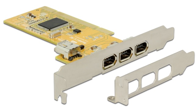 Delock Produits 89153 Delock Carte PCI Express > 2 x externes FireWire B +  1 x externes FireWire A