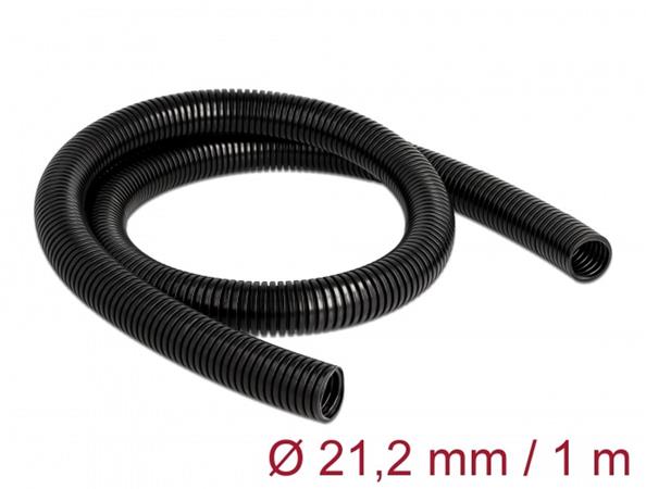 Delock Plášť na ochranu kabelů, 1 m x 21,2 mm, černý