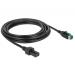 Delock PoweredUSB kabel samec 12 V > 2 x 4 pin samec 4 m pro POS tiskárny a terminály