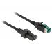 Delock PoweredUSB kabel samec 12 V > 2 x 4 pin samec 4 m pro POS tiskárny a terminály