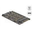 Delock Převodník z SSD M.2 Key M NVMe na U.2 a z SSD M.2 Key B SATA na SATA