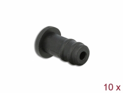 Delock Protiprachový kryt pro zásuvkový stereofonní konektor rozměru 3,5 mm, 10 ks, černý
