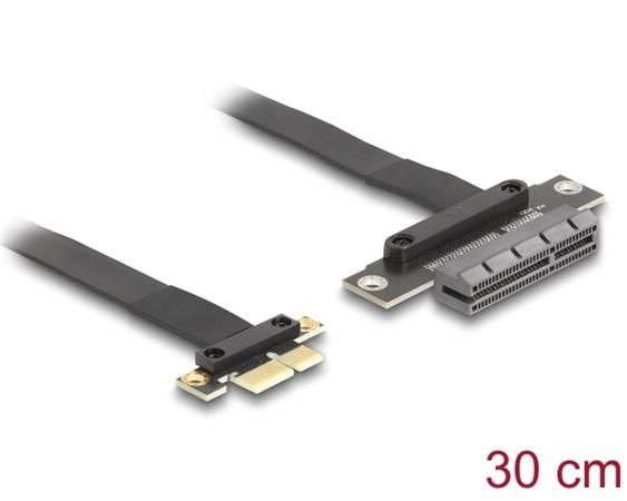 Delock Riser karta PCI Express 3.0, ze zástrčky x1 na slot x4, s kabelem, délka 30 cm