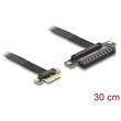 Delock Riser karta PCI Express 3.0, ze zástrčky x1 na slot x8, s kabelem, délka 30 cm