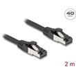 Delock Síťový kabel RJ45 Cat.8.1 S/FTP, délky 2 m, černá