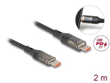 Delock USB 2.0 Datový a rychlonabíjecí kabel ze zástrčkového rozhraní , USB Type-C™, ze zástrčky na zástrčku, PD 3.0