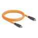 Delock USB 5 Gbps kabel, ze zástrčky USB Type-C™ na zástrčku USB Type-C™, k focení s tetheringem, 1 m, oranžový