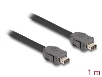 Delock ze zástrčkového konektoru Cable ix Industrial®( A-kódovaný) na zástrčkový konektor Cat.7, délky 1 m