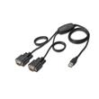 Digitus Adaptér USB na sériový port, RS232 2 x RS232, typ kabelu, Čipset: FT2232H, 1,5 m