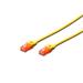 Digitus CAT 6 U-UTP patch cable, Cu, LSZH AWG 26/7, length 10 m, color yellow
