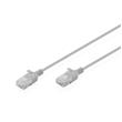 Digitus CAT 6 U-UTP slim patch cord, 0,5 m, šedý