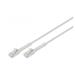 DIGITUS CAT 6A F-FTP ohebný propojovací kabel, Cu, TPE-LSZH AWG 32/7, délka 0.3 m, šedá