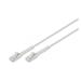 Digitus CAT 6A F-FTP ohebný propojovací kabel, Cu, TPE-LSZH AWG 32/7, délka 2m, šedá