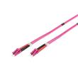 DIGITUS Fiber Optic Patch Cord, LC to LC, Multimode OM4 - 50/125 µ, Duplex Length 1m