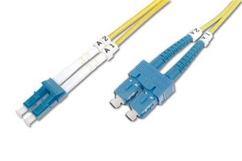 Digitus Fiber Optic Patch Cord SC (APC) to LC (PC), Singlemode 09/125 µ, Duplex Length 2 m