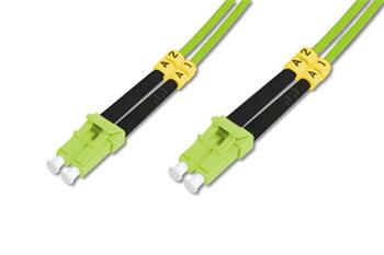 DIGITUS FO patch cord, duplex, LC to LC MM OM5 50/125 µ, 10 m Length 10m