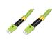 DIGITUS FO patch cord, duplex, LC to LC MM OM5 50/125 µ, 2 m