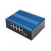 DIGITUS Industrial 8+1 Port Fast Ethernet Switch Unmanaged, 8 RJ45 Ports 10/100 Mbits