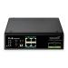 DIGITUS Industrial Gigabit Ethernet PoE+ Switch 4-port PoE + 2-port SFP, 802.3at, DIN rail