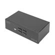 DIGITUS KVM switch, 4 porty, duální displej, 4K, HDMI®