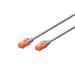 Digitus Patch Cable, CAT 6 UTP, AWG 26, měď, šedý 10m