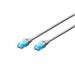 Digitus Patch Cable, UTP, CAT 5e, AWG 26/7, měď, šedý 2m
