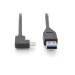 Digitus Připojovací kabel USB 3.1, C 90o úhlový k A M/M, 1,0 m, Gen2, 3A, 10 GB, verze 3.1, CE, bl