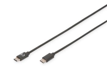 DIGITUS Připojovací kabel USB typu C na C, 3,0 m, 3A, 480 MB, verze 2.0, bl