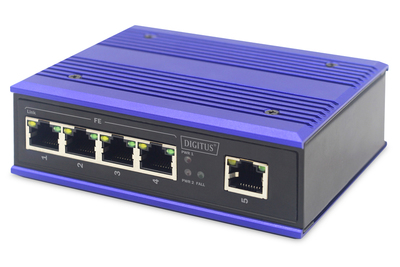 DIGITUS Professional Industrial 5-Port Fast Ethernet Switch