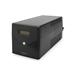 DIGITUS Professional Line-Interactive UPS, 2000VA / 1200W 12V / 9Ah x2 baterie, 4x CEE 7/7, AVR, USB, RS232, RJ11 / 45, LCD disple