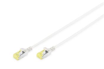Digitus Tenký propojovací kabel CAT 6A U-FTP Cu, LSZH AWG 28/7, délka 1 m, barva šedá