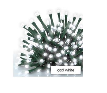 Emos LED vánoční řetěz, 180x LED, 18 m, IP44 ,studená bílá, časovač