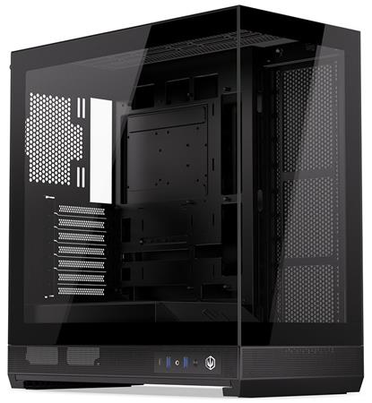 Endorfy Fishtank 6000 Flex,Skříň, E-ATX, 2× USB 3.0, 1× USB-C, panoramatická, prosklená bočnice a přední panel, úzká, černá