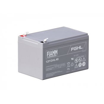 Fukawa Fiamm 12FGHL48 olověný akumulátor; 12V; 12Ah; faston F2-6,3mm; životnost 10let