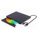 Gembird DVD-RW vypalovačka, externí, USB, černý