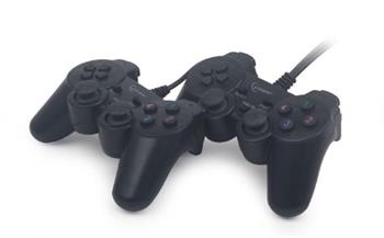 GEMBIRD JPD-UDV2-01 Dvojitý USB herní ovladač pro PC s duální vibrací